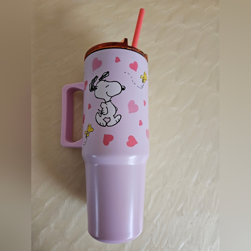 Snoopy/Woodstock Valentines Tumbler - Brand New